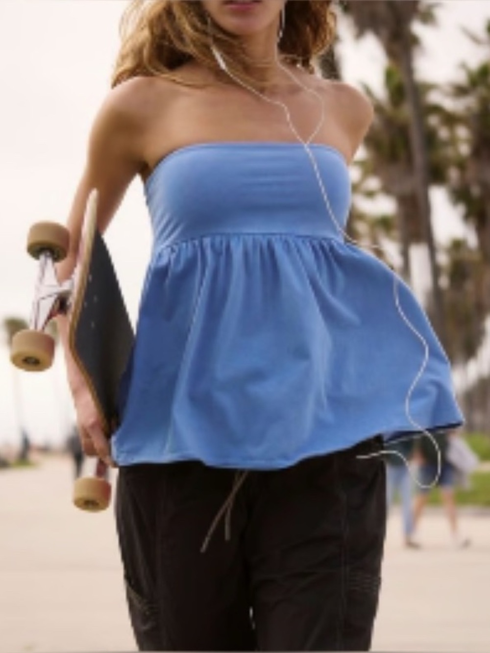 FP Movement by Free People Hot Shot Babydoll Tube Top Size Small